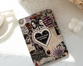 Twilight&Vampire Book Lovers Collage Kindle Case, Paperwhite 10th 11th 12th 6'' 6.8'' Case, Kobo Libra Case, E-Reader Case, Book Lover Gift