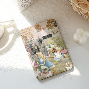 Fairy Tale Collage Kindle Case,Ins Style Kindle Cases,Kindle Paperwhite 10th 11th 12th 6&#39;&#39; 6.8&#39;&#39; 7&#39;&#39; Case,Clear Back Sleeve, Auto Wake/Sleep
