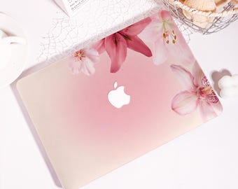 Custom Feminine Flower MacBook Case,Laptop Cover for MacBook Pro 16 15 14 13,MacBook Air 15/13/11th,Laptop Sleeve Fit M4 M3 M2, Gift For Her
