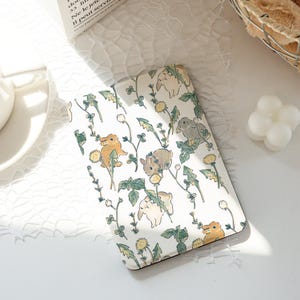 Cute Bunny Kindle Case,Ins Style Kindle Cases,Kindle Paperwhite 10th 11th 12th 6&#39;&#39; 6.8&#39;&#39; 7&#39;&#39; Case,Clear Back Sleeve, Auto Wake/Sleep