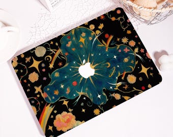 Personalized Cosmic Flower MacBook Case,Laptop Cover for MacBook Pro 16 15 14,MacBook Air 15/13/11,Laptop Sleeve Fits M4 M3 M2,Gifts For Her