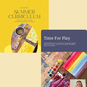 Summer Waldorf Kindergarten Curriculum PDF and Time For Play eBook