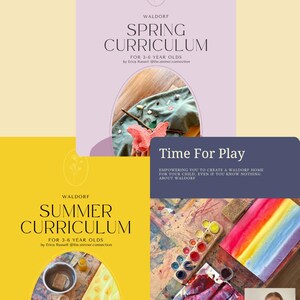 Spring and Summer Waldorf Kindergarten Curriculum + Time For Play Waldorf Rhythm eBook, Steiner Activity Resource