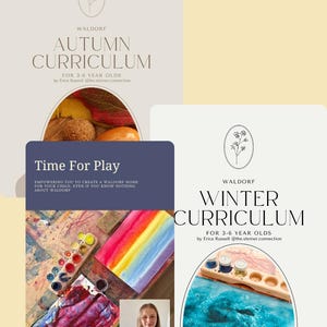 Waldorf Kindergarten Curriculum Bundle: Autumn, Winter Activities & Rhythms eBook (PDF Download)