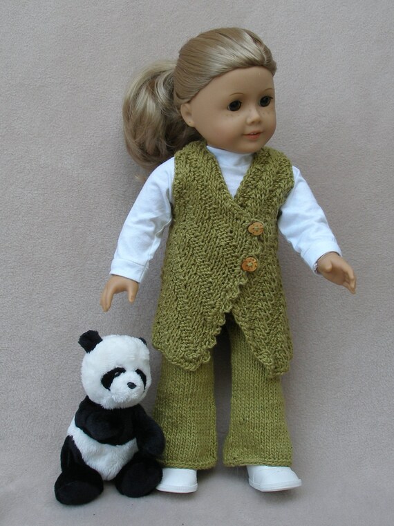 first knitter knitting doll