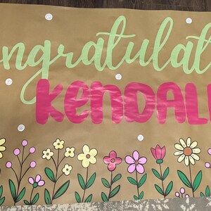 Hand Painted Graduation Banner