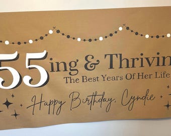 Hand Painted Birthday Banner