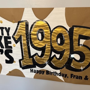 Hand Painted Birthday banner