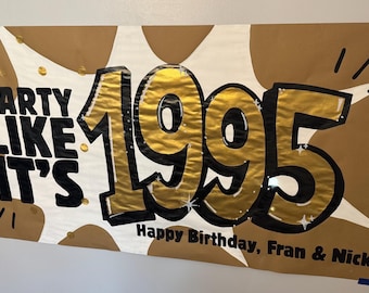 Banner de cumpleaños pintado a mano