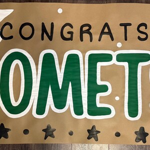 Hand Painted Graduation Banner