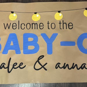 Hand Painted Baby Shower Sign