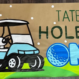 Hand Painted First Birthday Banner