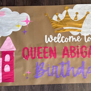 Hand Painted Birthday Banner