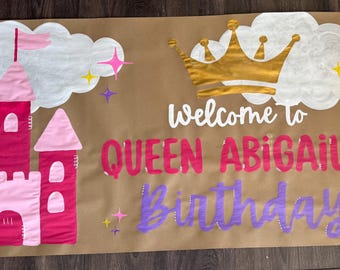Banner de cumpleaños pintado a mano