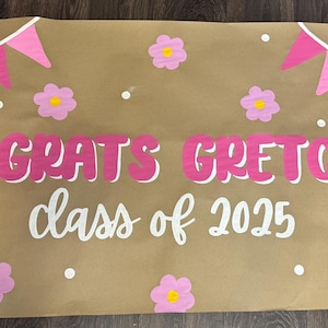 Hand Painted Graduation Banner