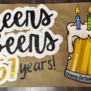 Hand Painted Birthday Banner