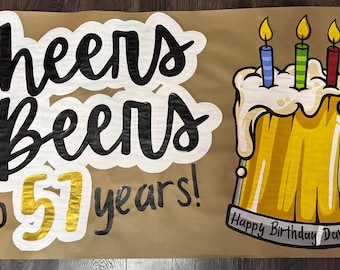 Hand Painted Birthday Banner