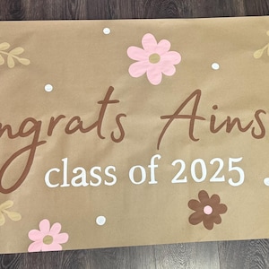 Hand Painted Graduation Banner