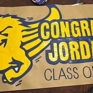 Hand Painted Graduation Banner