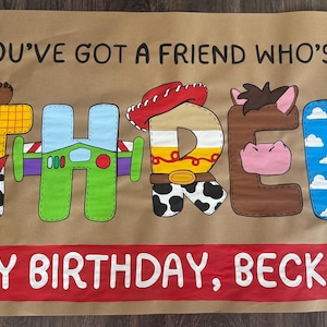 Hand Painted Birthday Banner