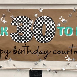 Hand Painted Birthday Banner