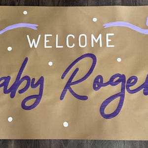 Hand Painted Baby Shower Sign