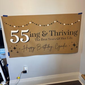 Hand Painted Birthday Banner