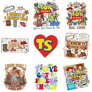 Toy Story 5 Characters Bundle PNG, Woody Buzz Jessie Digital Clipart, Du hast einen Freund in mir, Instant Download Bild 3
