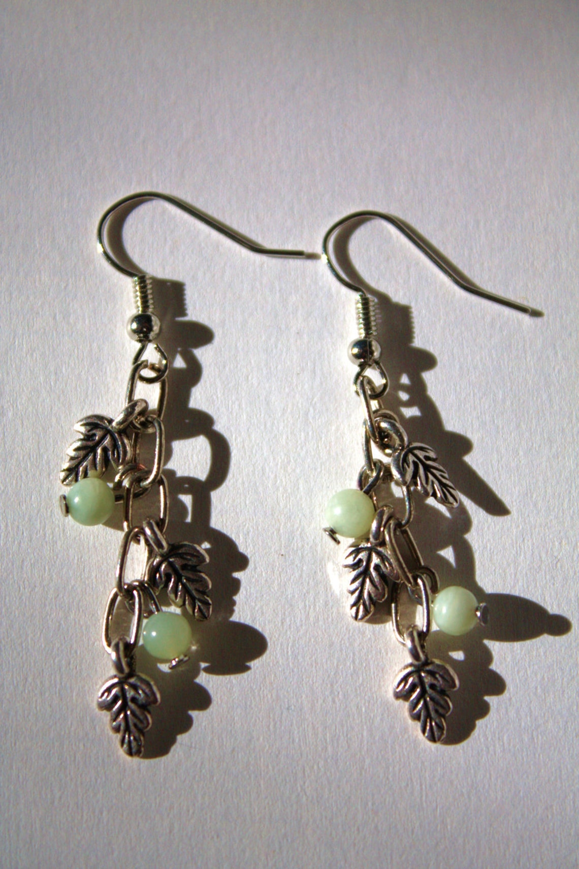 Leaf earrings Etsy