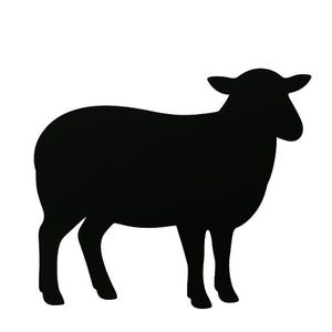 Sheep Silhouette PNG: Minimalist Farm Animal Clipart (Digital Download, PDF)