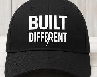 Built Different SVG: Lightning Bolt Design (Digital Download)