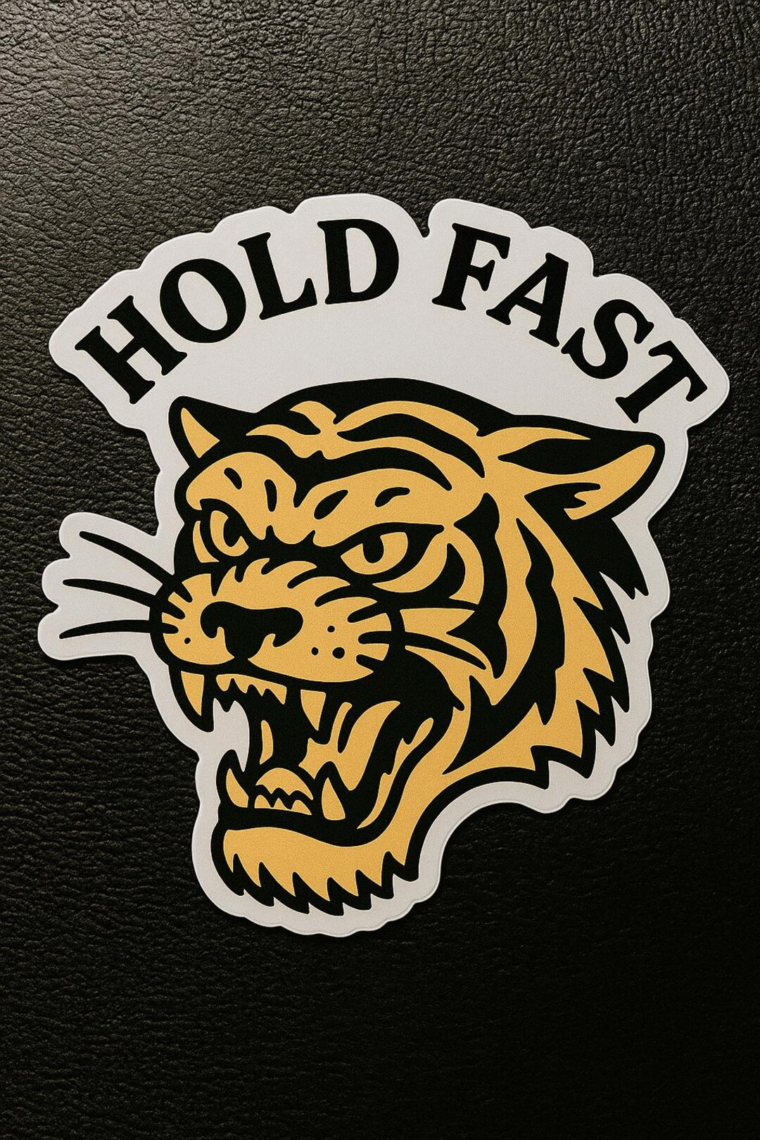 Hold Fast” Tiger Face PNG – Fierce Monochrome Tattoo-style Digital ...