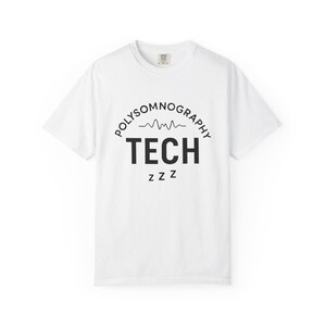 Polysomnografi Tech T-shirt: EEG Sömnlabb Humor, Komfortfärger