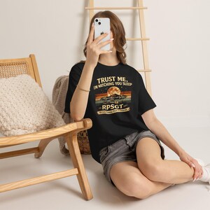 Camiseta engraçada sobre tecnologia do sono | RPSGT Confie em mim, estou te observando dormir