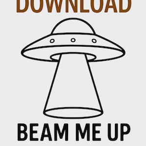 エイリアンSVG PNG| UFOビームアップクリップアート| 地球外生物クリカットシルエットカットファイル