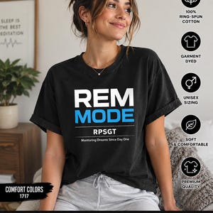 REM MODE RPSGT T-shirt | Sleep Tech Polysomnografitekniker T-shirt