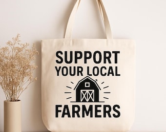 Support Local Farmers SVG: Barn Graphic, Homestead Design (Digital Download)