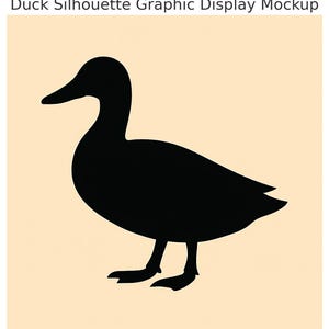 Duck Silhouette Clipart: Farmhouse Decor, Cricut & Sublimation (Digital Download)