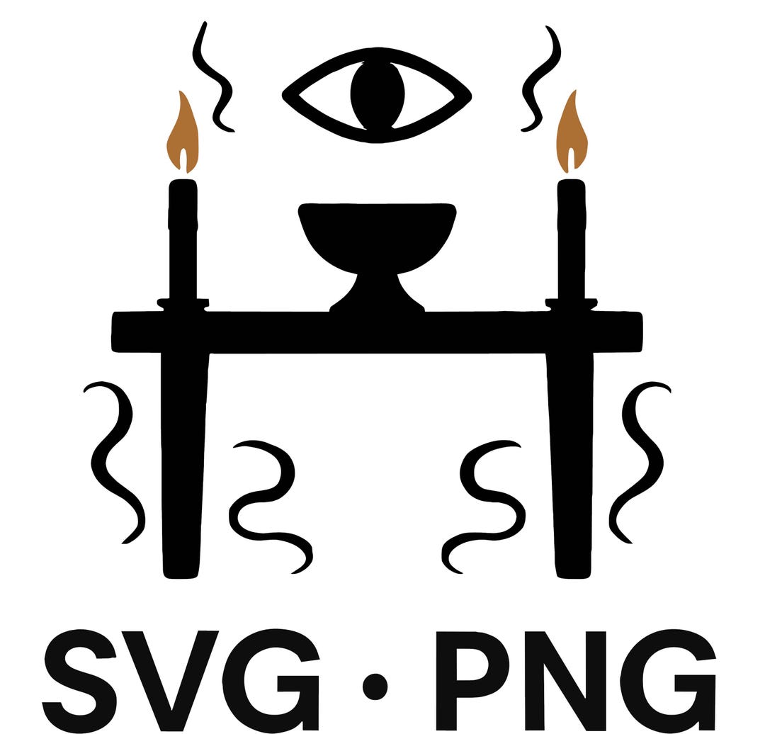 Dark Ritual Icon Ritual Altar Symbol PNG SVG | Sleep Token Style Occult Clipart | Mystic ...