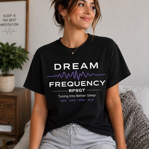 Dream Frequency RPSGT Shirt | Sleep Technologist EEG Waveform Tee