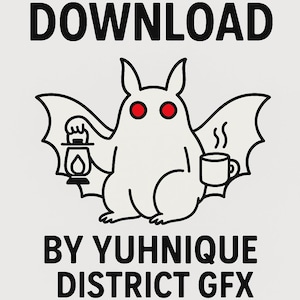Mothman SVG PNG: Funny Cryptid Meme Clipart (Digital Download