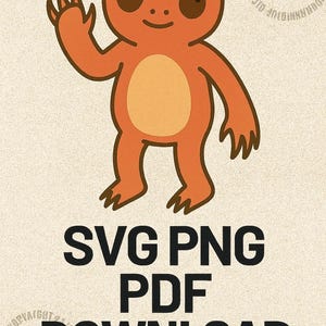 Kawaii Enfield Horror Art: Cryptid PNG SVG PDF (Digital Download)