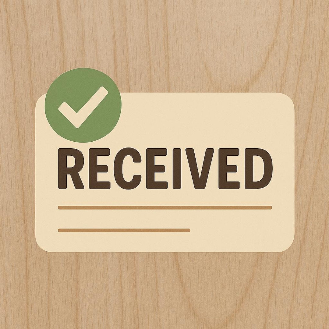 Received Label Graphic – Minimalist PNG SVG PDF Eps for Scrapbook ...