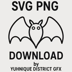 Mothman SVG PNG | Minimalist Line Art Cryptid Silhouette | Paranormal Cricut Silhouette File