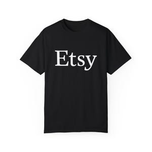 Minimalist Logo T-Shirt: Black Cotton, White Print