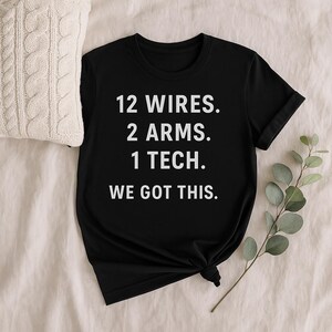 Rolig polysomnografisk tech-t-shirt: Minimalistisk sömnlabbhumorgåva