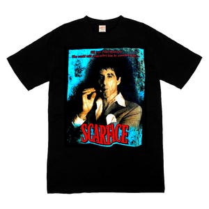 Scarface Tony Montana Vintage 90s T-Shirt, Gift for Woman and Man Unisex T-Shirt, Graphic Streetwear T-Shirt