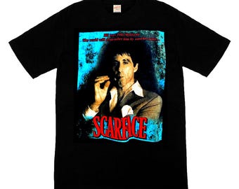 Camiseta vintage de los años 90 de Tony Montana de Scarface, regalo para mujer y hombre, camiseta unisex, camiseta con gráficos de estilo urbano