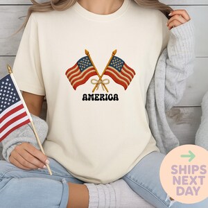 American Flag Shirt - Patriotic Shirt - 4th of July Tee - Unisex for 4th of July Tee- Minimalist Shirt- Independence Day tee- America Shirt