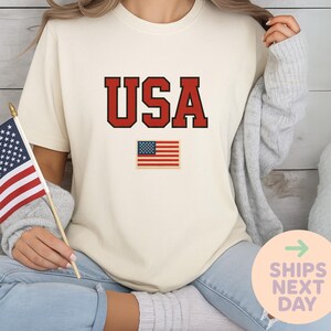 American Flag Shirt - Patriotic Shirt - 4th of July Tee - Unisex 4th of July Tee- Minimalist Shirt- Independence Day tee- America Shirt